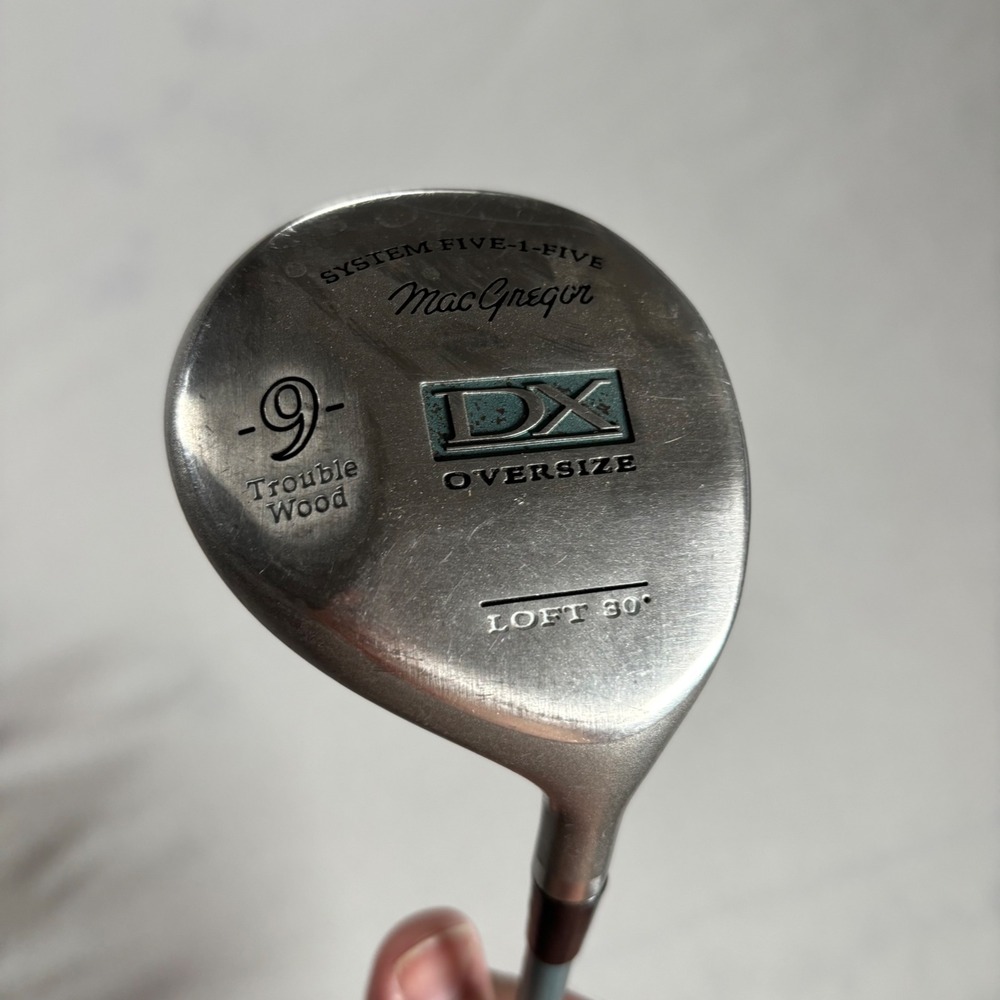 MacGregor DX‎ Oversize Trouble Wood 9 Women Loft 30 Silver Good Graphite Flex